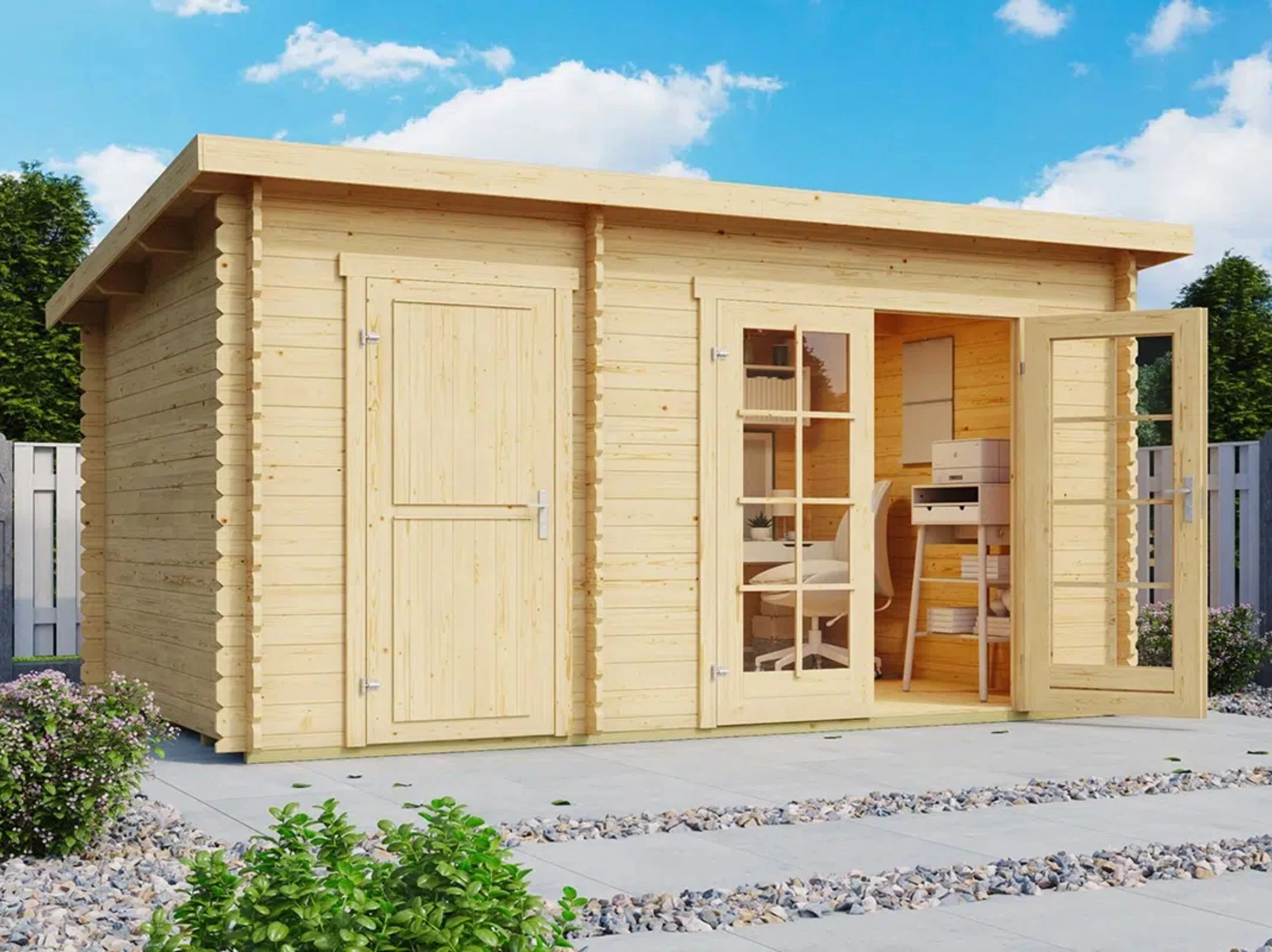 Tuinhuis Belmont 1 380 x 250 cm - Afbeelding 1